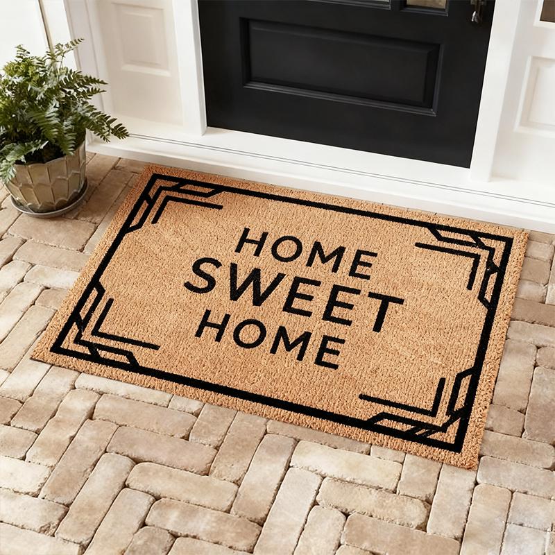 Personalised Grey Pattern Doormat | Make It Your Way
