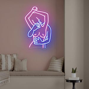 Romantic Cuddling Couple Neon Sign,Kissing Couple Neon Sign,Naked Couple Neon Light,Porn Neon Sign,Couple Room Atmosphere Light