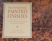Professional Painted Finishes vintage hardback decorating Book by Ina Brosseau Marx, guide to the art and business of decorative painting