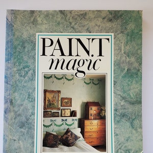 Vintage Book Paint Magic by Jocasta Innes, paint techniques diy guide to painted finishes, interior design book