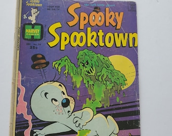 Vintage Spooky Spooktown Harvey Comics Book no. 54, 1974  ghost comic book