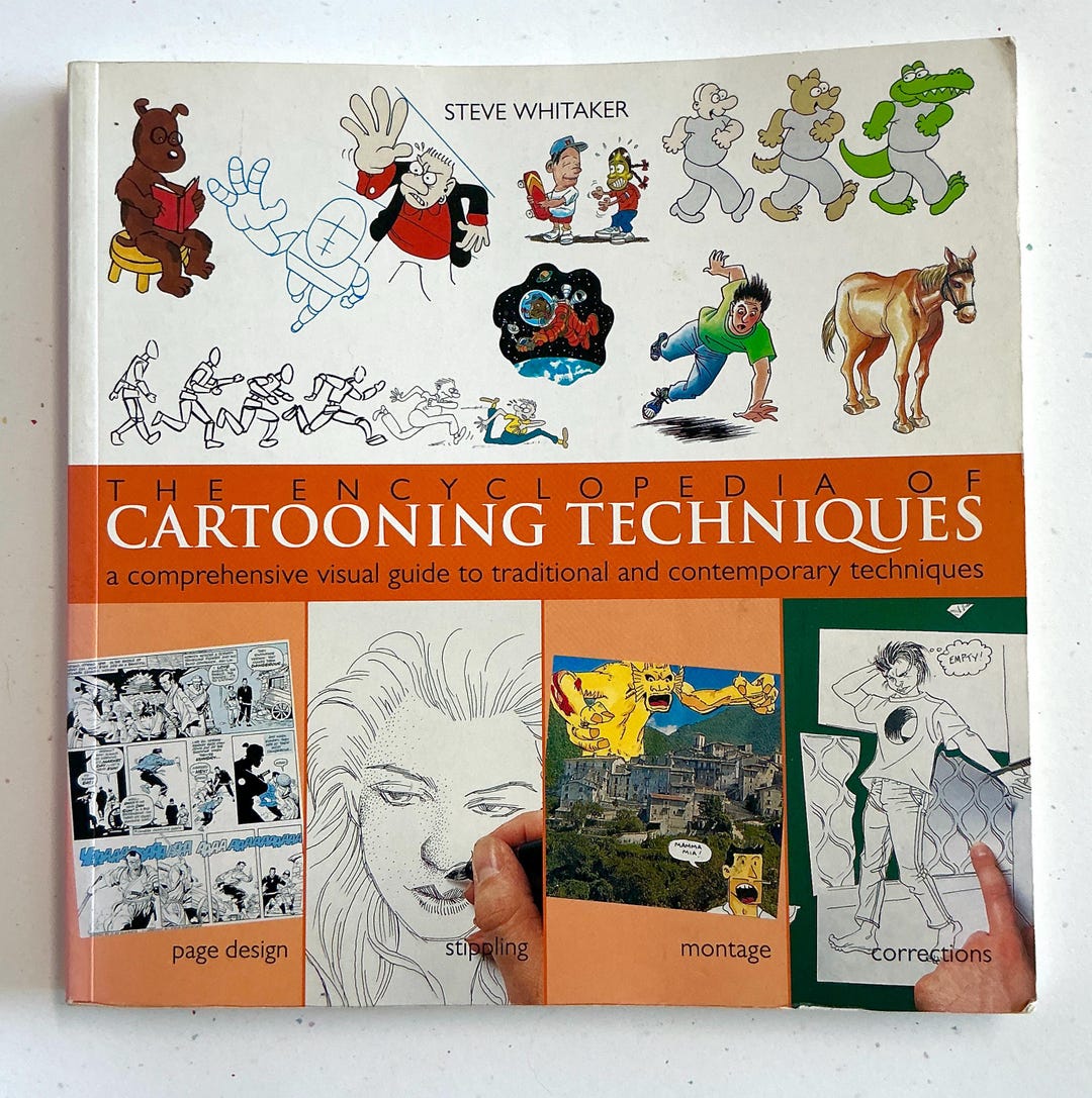 Learn to Cartoon Book, Encyclopedia of Cartooning Techniques by Steve ...