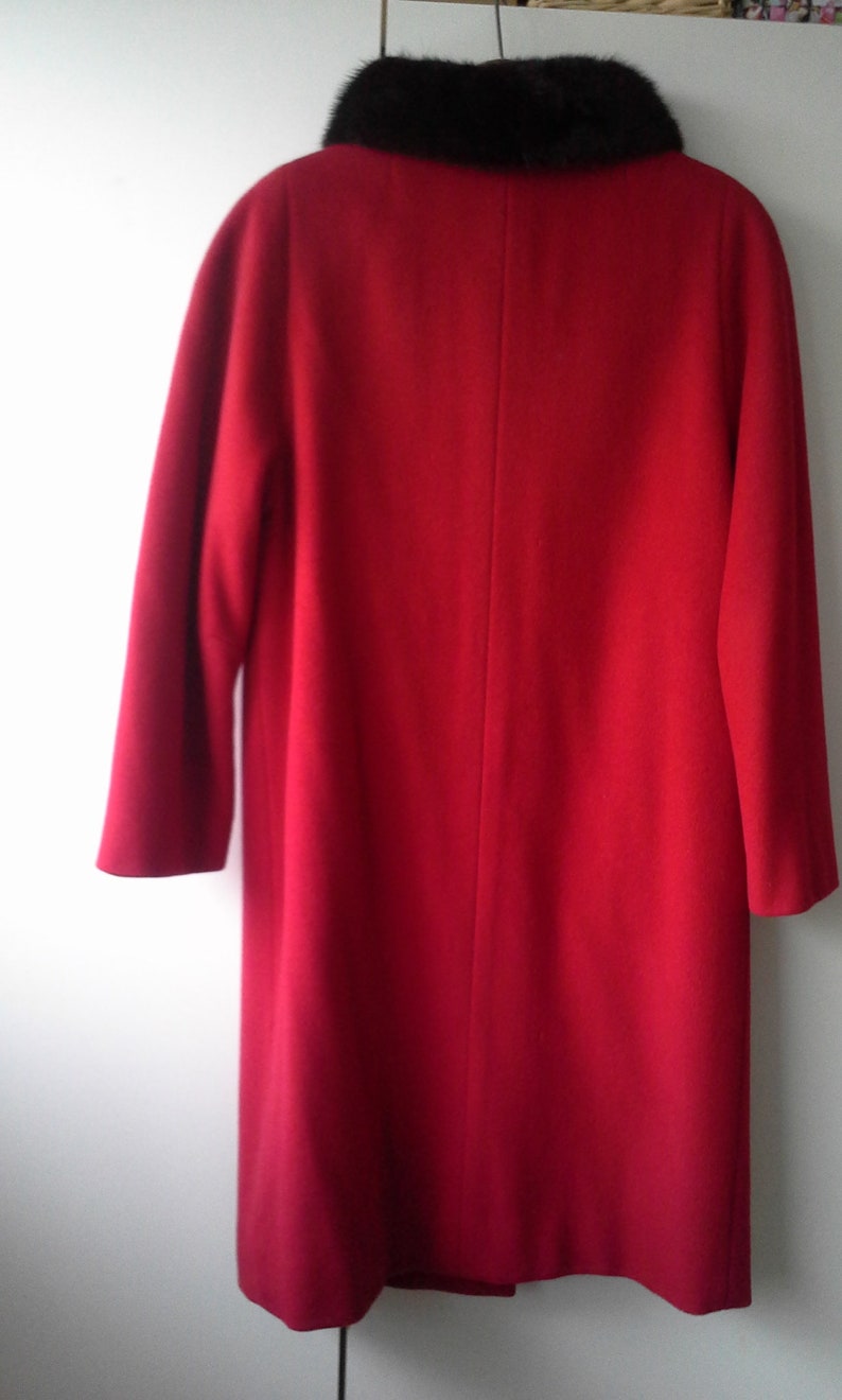 Vintage J.L. Hudson women's coat original fully lined red | Etsy