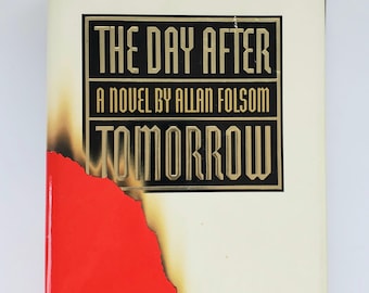 Il libro vintage "The Day After Tomorrow" di Allan Folsom, prima edizione con sovraccoperta.