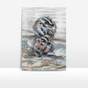 Baby Dachs Fine Art Print und Grußkarte