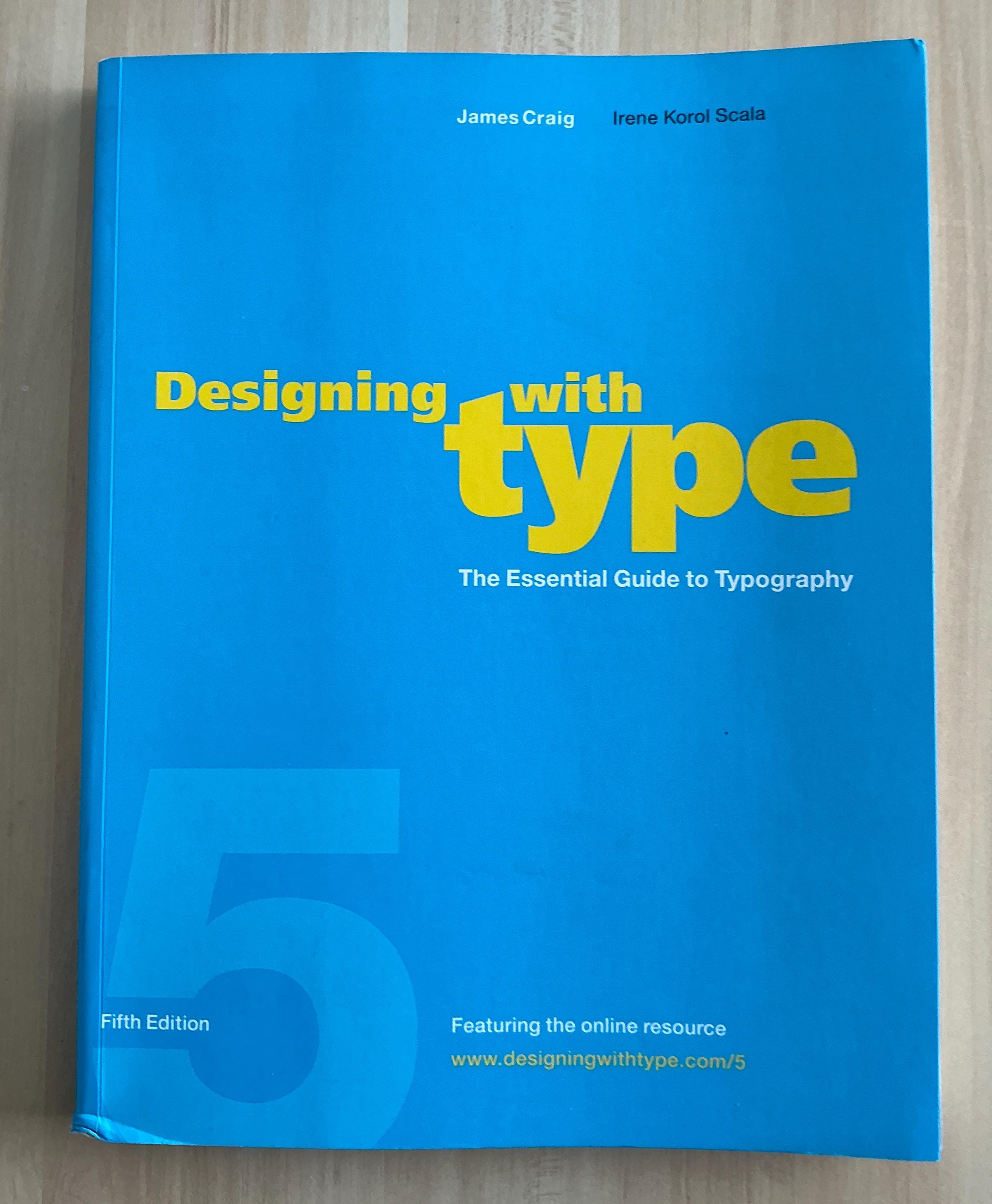Designing With Type Essential Guide to Typography Vintage Book by James Craig, Gift for Graphic ...