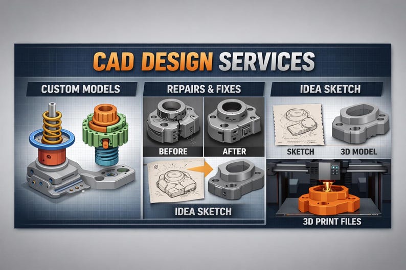 Custom CAD Design Service | 3D Modeling, Design Repair & Product ...