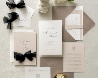 Individual wedding invitation, wedding invitation series, wedding invitation set, modern invitation, personalized, invitation set, DIN B6