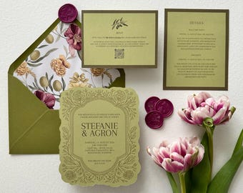 Individual wedding invitation, wedding invitation series, wedding invitation set, modern invitation, personalized, invitation set, DIN B6