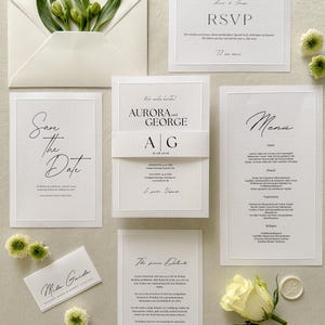 Individuelle Hochzeitseinladung, Hochzeitseinladungsreihe, Hochzeitseinladung Set, moderne Einladung, personalisiert, Einladung Set, DIN B6
