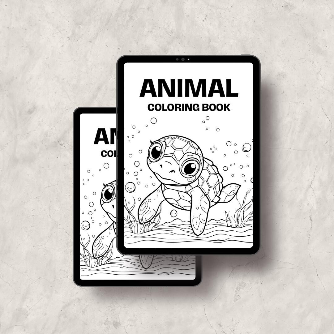 Ocean Animal Coloring Book for Kids | Sea Creatures Printable Activity ...