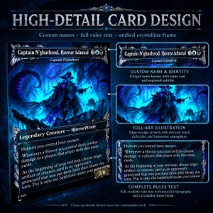 Horror Tribal Proxy Commander Deck | Captain N'ghathrod EDH | Custom Mill Deck | Casual Play | Full MTG EDH Deck Gift Set