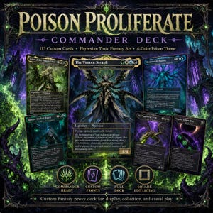 mtg commander poison deck Atraxa Toxic Infect - Black White Blue Green - EDH cEDH - Atraxa, Praetors' Voice - 100 Card - Custom Magic The Gathering Deck each opponent loses 1 life. Poison Deck Mtg - Etsy