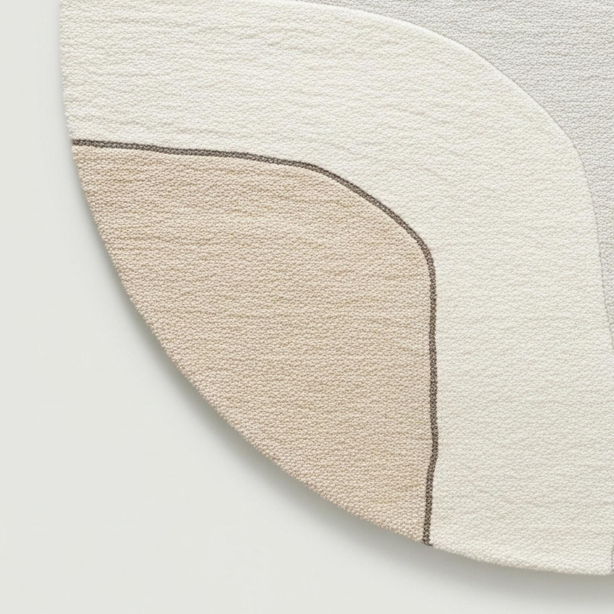 Modern Minimalist Round Hand-tufted Rug – Neutral Abstract Design in ...