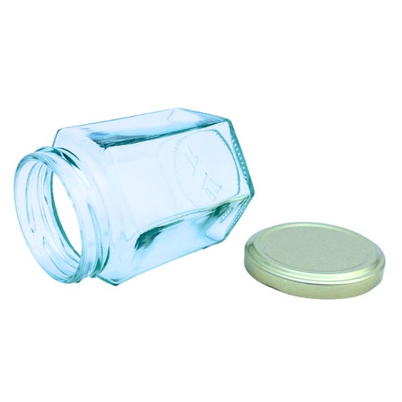 108 X 8oz Hexagonal Glass Jars - Welcome To 's Beekeeping Supplies - View #14