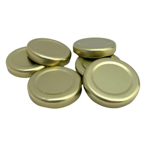 Bramley & Sage 43 mm Gold Twist-Off Ersatz Marmeladenglas Deckel (Menge auswählen)