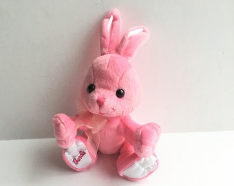 Barbie Easter Bunny Pink Plush 9 Inch Rabbit 2001 Mint