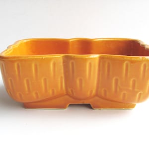 Vintage Planter, UPCO, Ungemach Pottery, Orange, 104-6