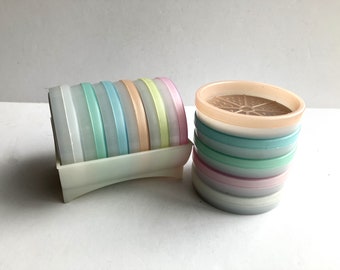 Tupperware Coasters Wagon Wheel Pastels #567, Holder #586 Sold Separately, Your Choice