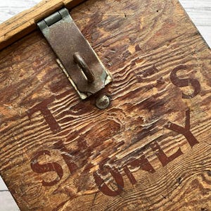 Vintage Factory Time Sheet Collection Box