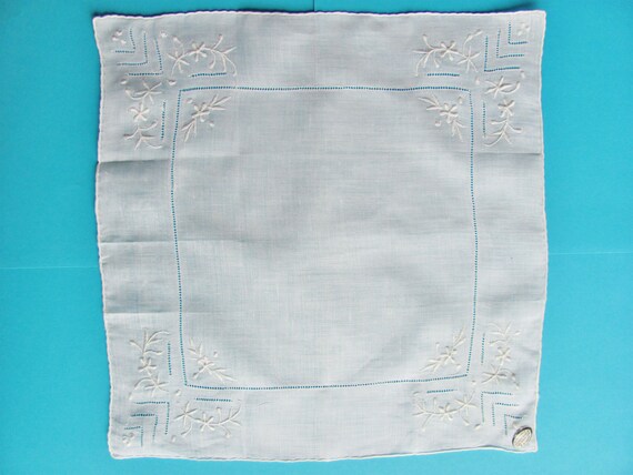 Handkerchief Bride's Wedding White Linen Hanky 11… - image 5