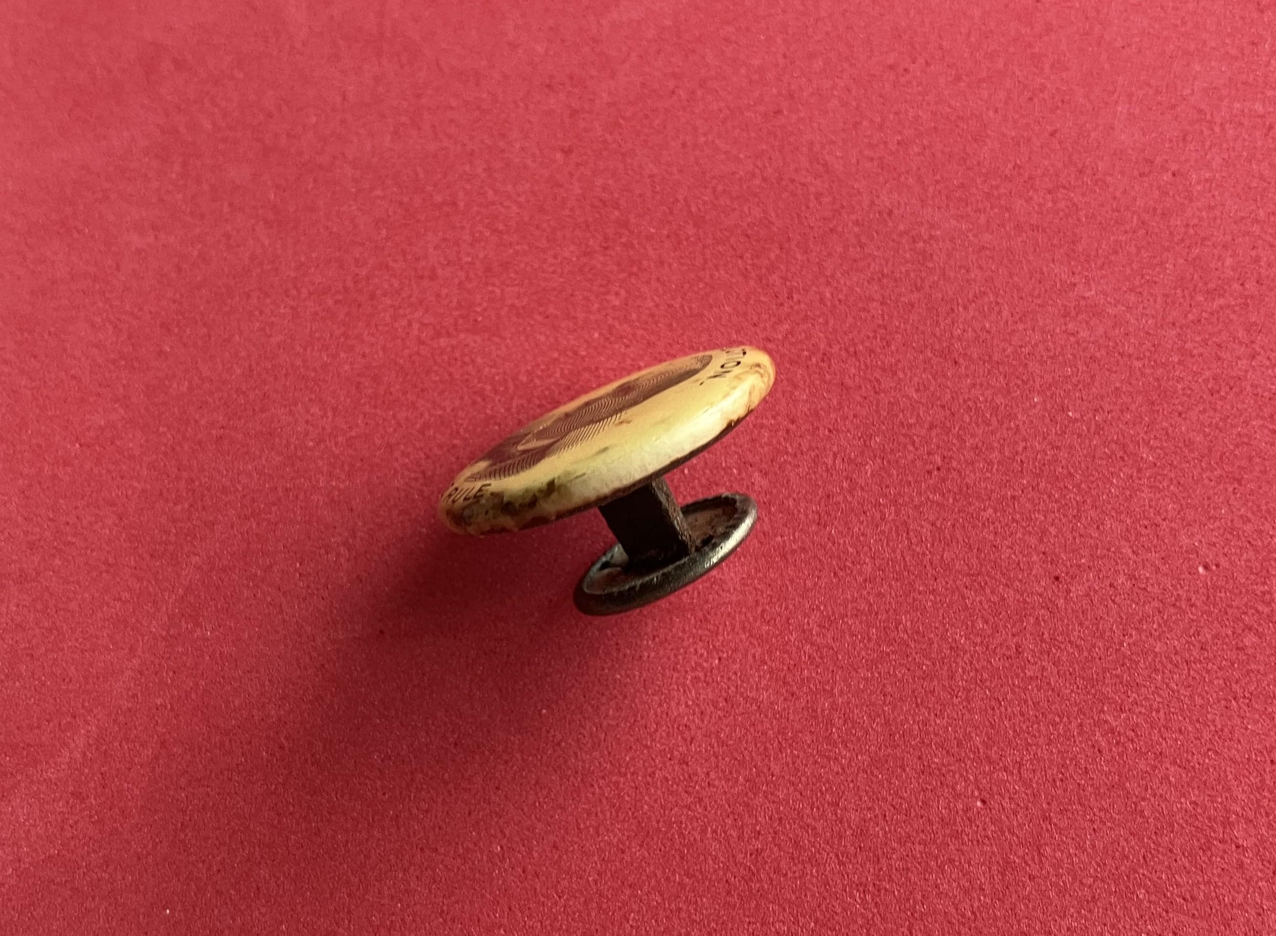 Antique Lapel Button: 1896, President Wm. Mckinley, Stud Back, Made by ...