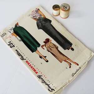1940s Simplicity Pattern, #2223, Day-time or Evening Skirt With ...