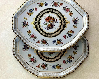 Vintage Daher Large Serving Trays (Set of 2), 1970s