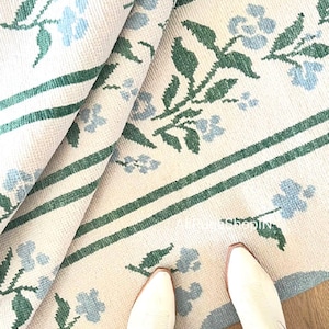 Exquisite ivory green rug, modern turkish oushak rug, contemporary rug for modern Interiors, bedroom living dining room, 6x9 7x10 8x10 9x12