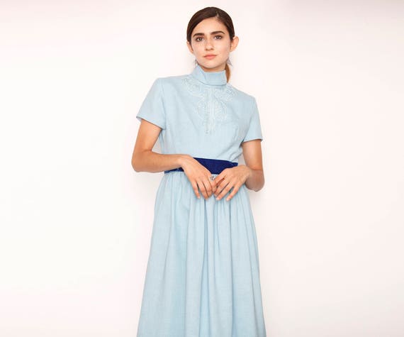 Baby Blue 1960s Maxi