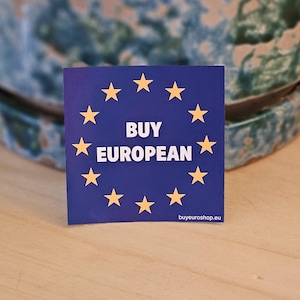 Autocollant européen en vinyle de qualité supérieure x3