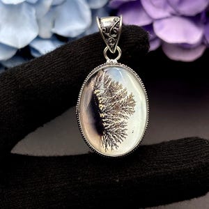 Dendritic Agate  Gemstone Pendant Handmade Pendant Healing Jewelry Cabochon Jewelry Gemstone Jewelry Necklace Anniversary Gift