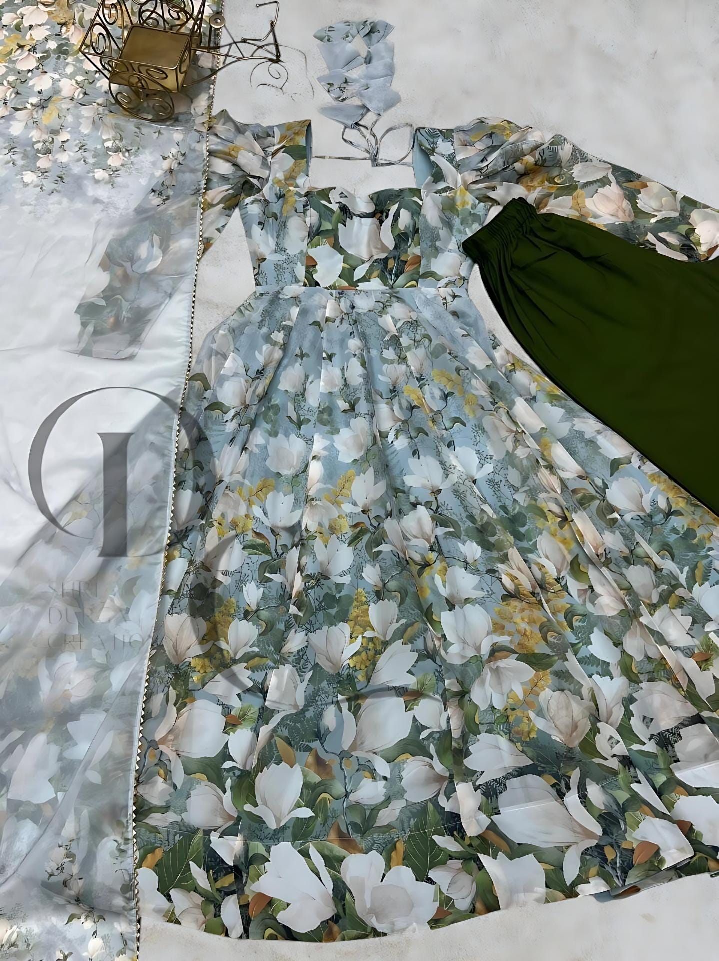 Organza Flared Dress - Etsy Organza Flared Dress - Etsy