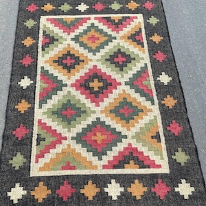 Handwoven Eco-Friendly Floor Mat, Biodegradable, Rustic, Durable  Sustainable, Natural Fiber Rug for Entryway or Dining Room, Bohemian Decor