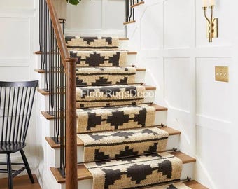 Handmade Jute Runner Rug | Stair Runner Natural Rug Fiber Jute Runner Rug | Vintage Style Custom Size Hallway Entryway Floor Jute Runner Rug