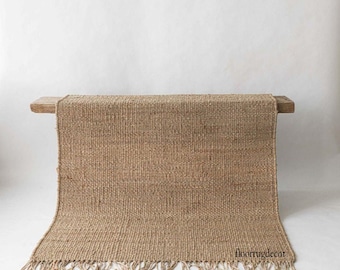 Teppichläufer Juteteppich Handgefertigter Teppich Läufer Vintage Handgefertigter Teppich Läufer Handgefertigter Teppich Läufer Handgewebter Kelimteppich