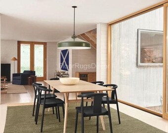 Handwoven Hemp Jute Rug Runner | Boho Natural Fiber Area Rug