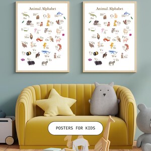 Póster infantil Alfabeto ABC l Perfecto para rituales y regalos l Descarga instantánea