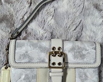 Coach Y2k Chelsea Sateen Optic Signature Shoulder Bag 10144 Canvas