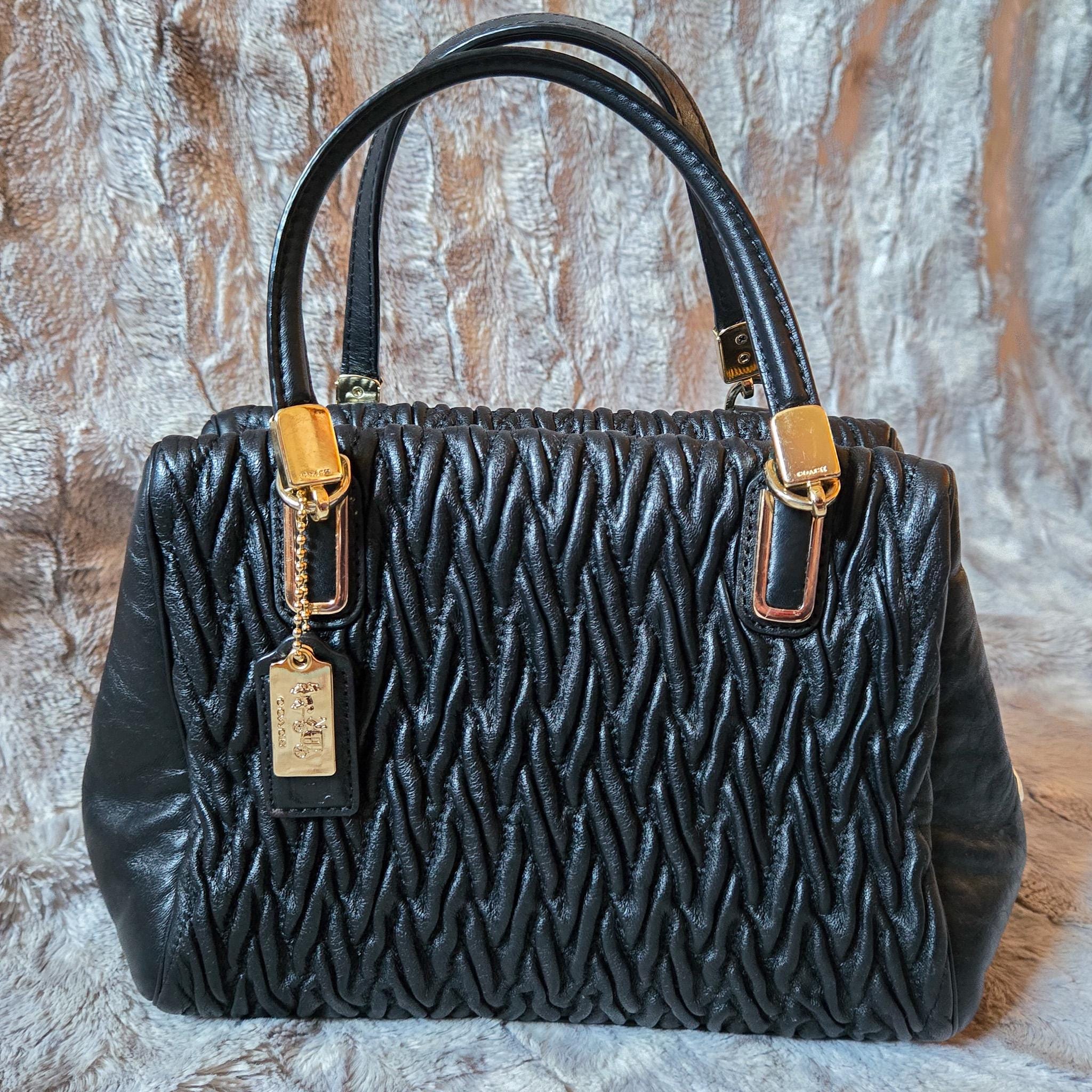 Y2K COACH Madison Gathered tote bag-☆美品☆格安☆リハビリベッド 
