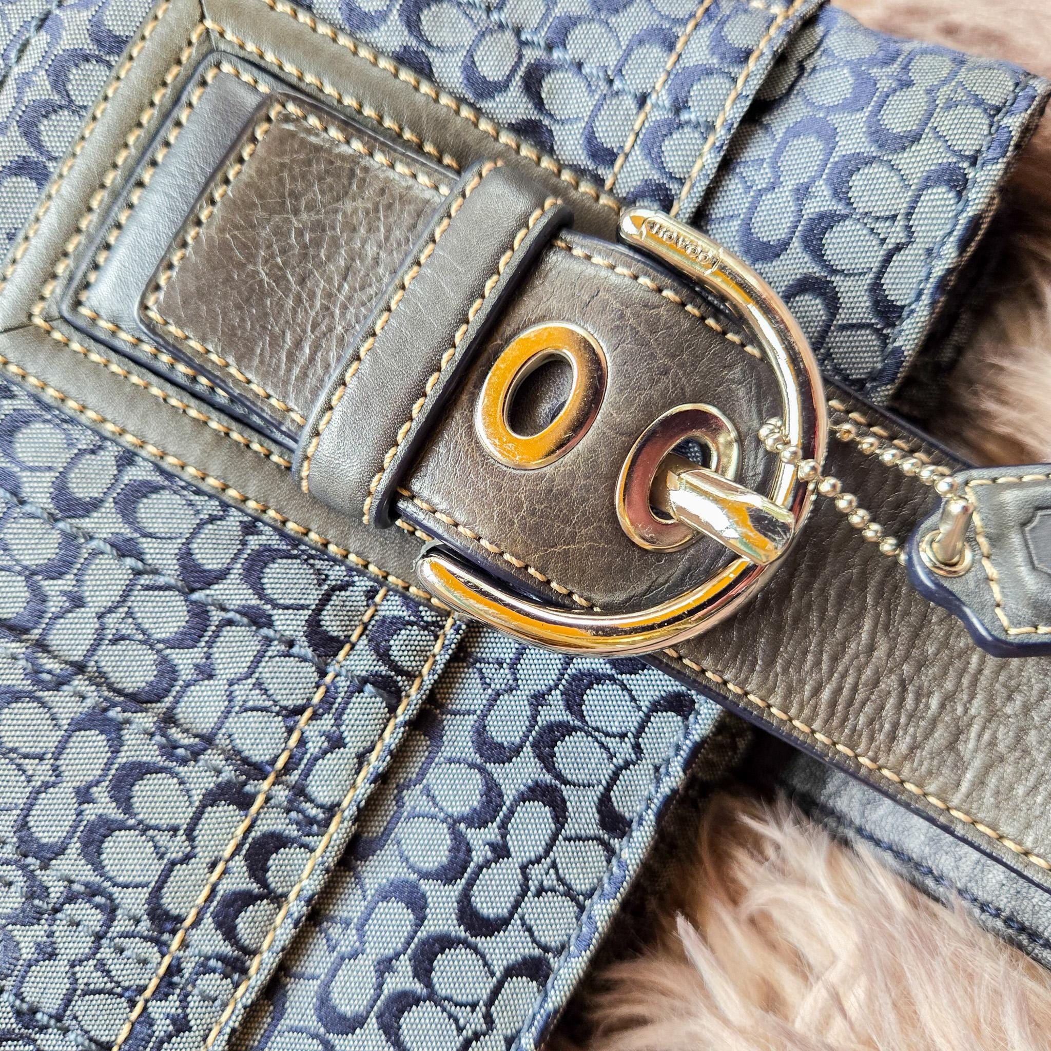 COACH Soho Tote Bag Y2K Blue Charm y2k Rare coach y2k soho -