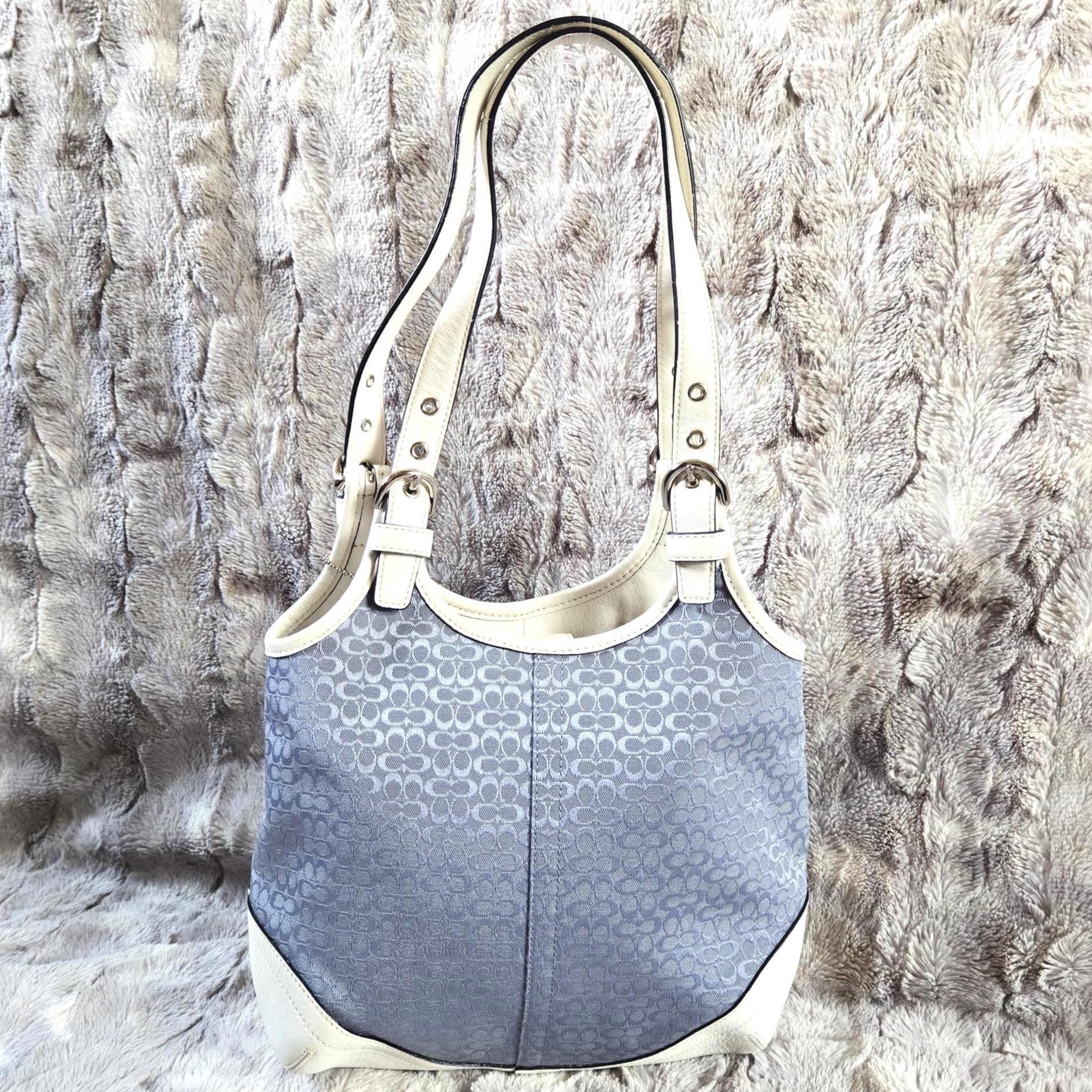 Coach Soho Small Sig C Blue Jacquard Shoulder/tote Bag | #7025 