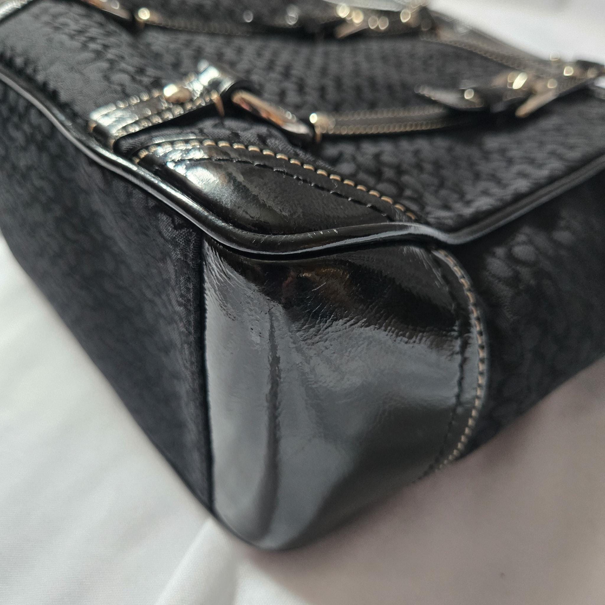 Y2K Small Coach Black Signature C Gallery Tote #F12344 – W/patent