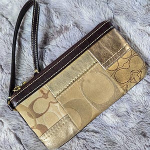 Coach Patchwork Wristlet - Etsy