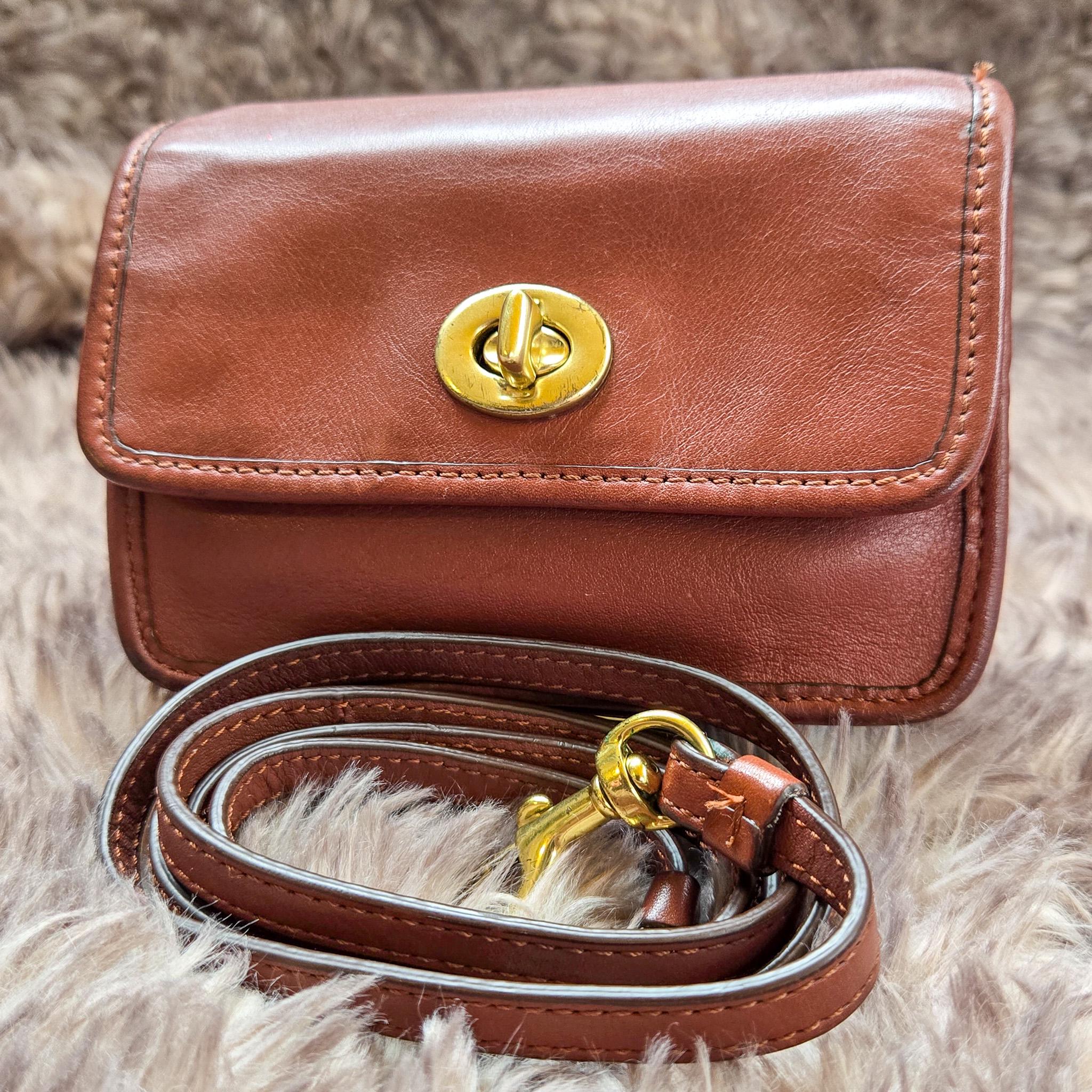 Coach Vintage Mini Penny Legacy Crossbody Bag in Soft British Tan 
