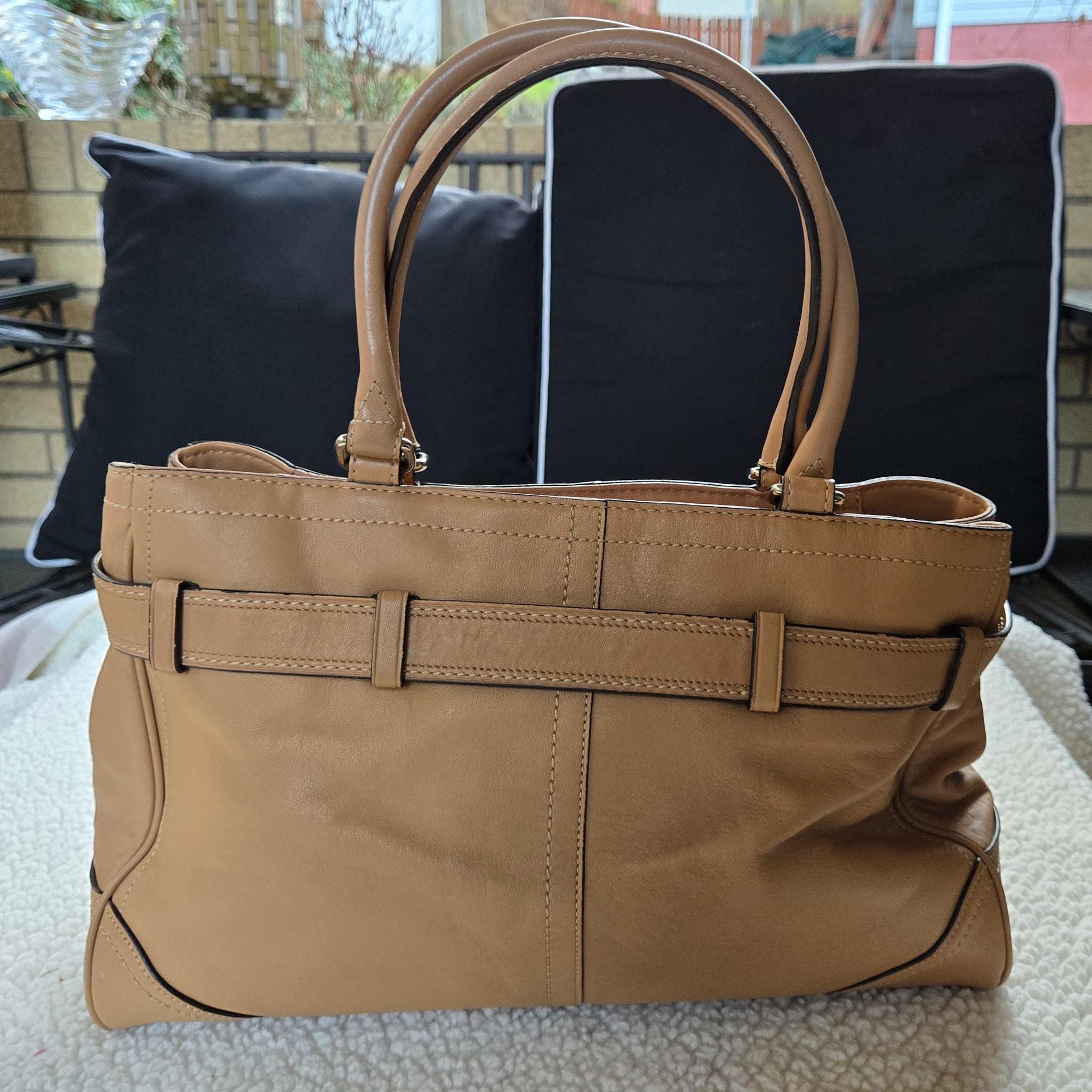 Coach Legacy Hampton Glovetanned Camel Leather - Horsebit Tote 