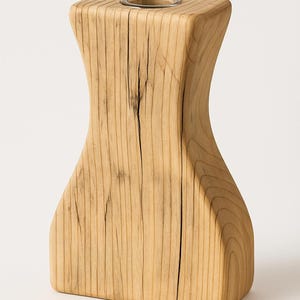 Rustic wooden vase handmade – decorative vase made from reclaimed wood – boho vintage home accessory – natural wooden decoration – Antyque reclaimed wood manufacturer