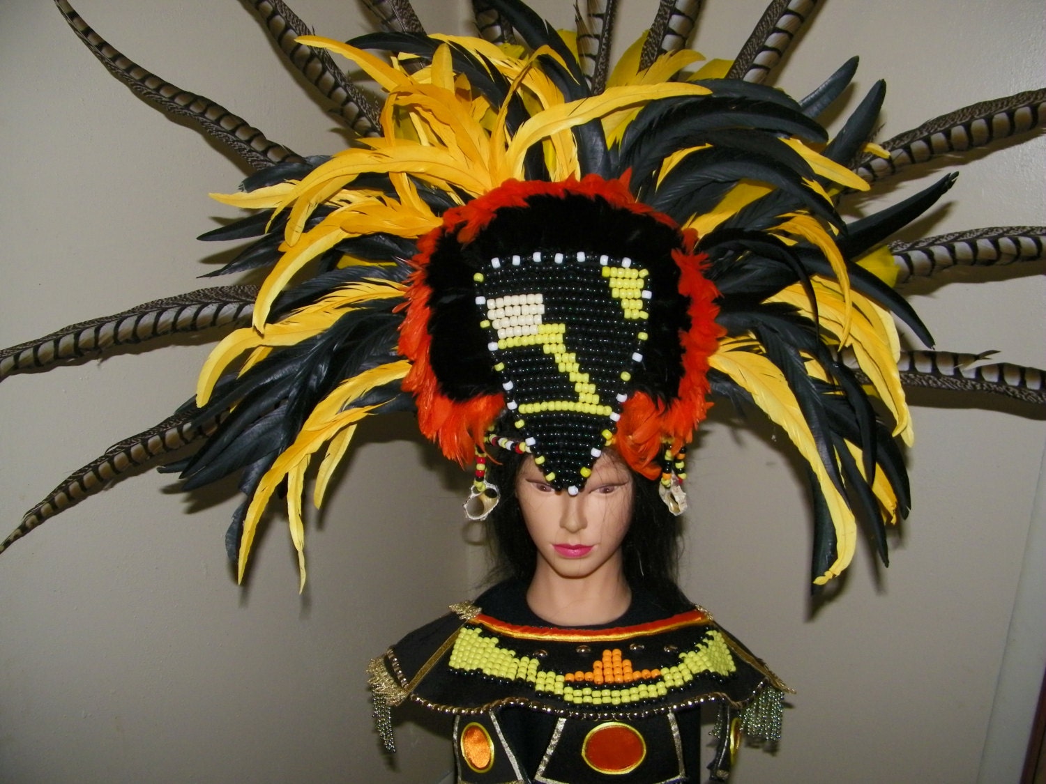 Aztec Headdress and Chestplate | Etsy 