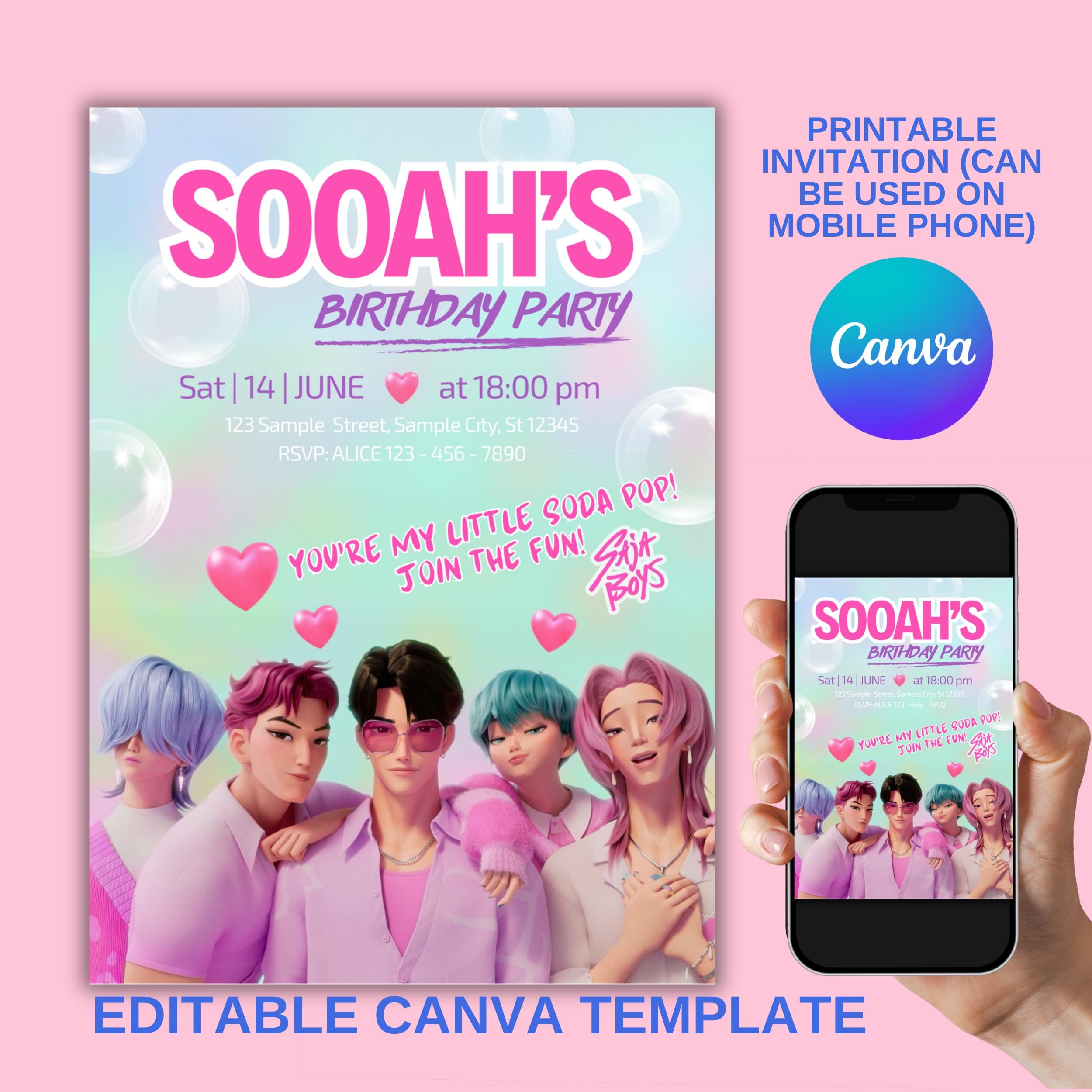 KPOP Demon Hunters Sagoma In Polistirolo Personalizzata Con Stampa - Foto 12