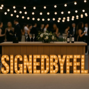 Light-Up Marquee LETTERS and NUMBER 4ft -3D LED Signs A-Z Alphabet Large Event & Wedding Decorations Free Shipping Included